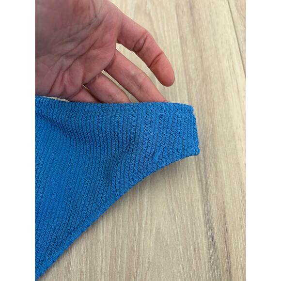 Roxy Aruba Textured Moderate Bikini Bottoms, NWT Size Large Blue - Picture 8 of 9